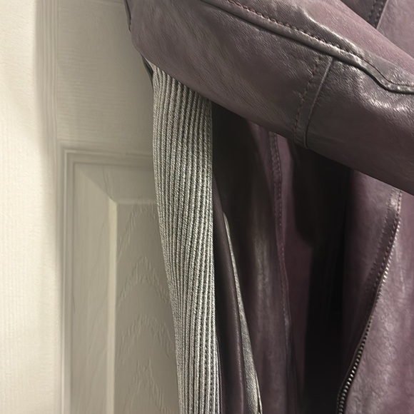 Silver and purple Coach glam rock leather jacket 🎸 - Picture 8 of 11